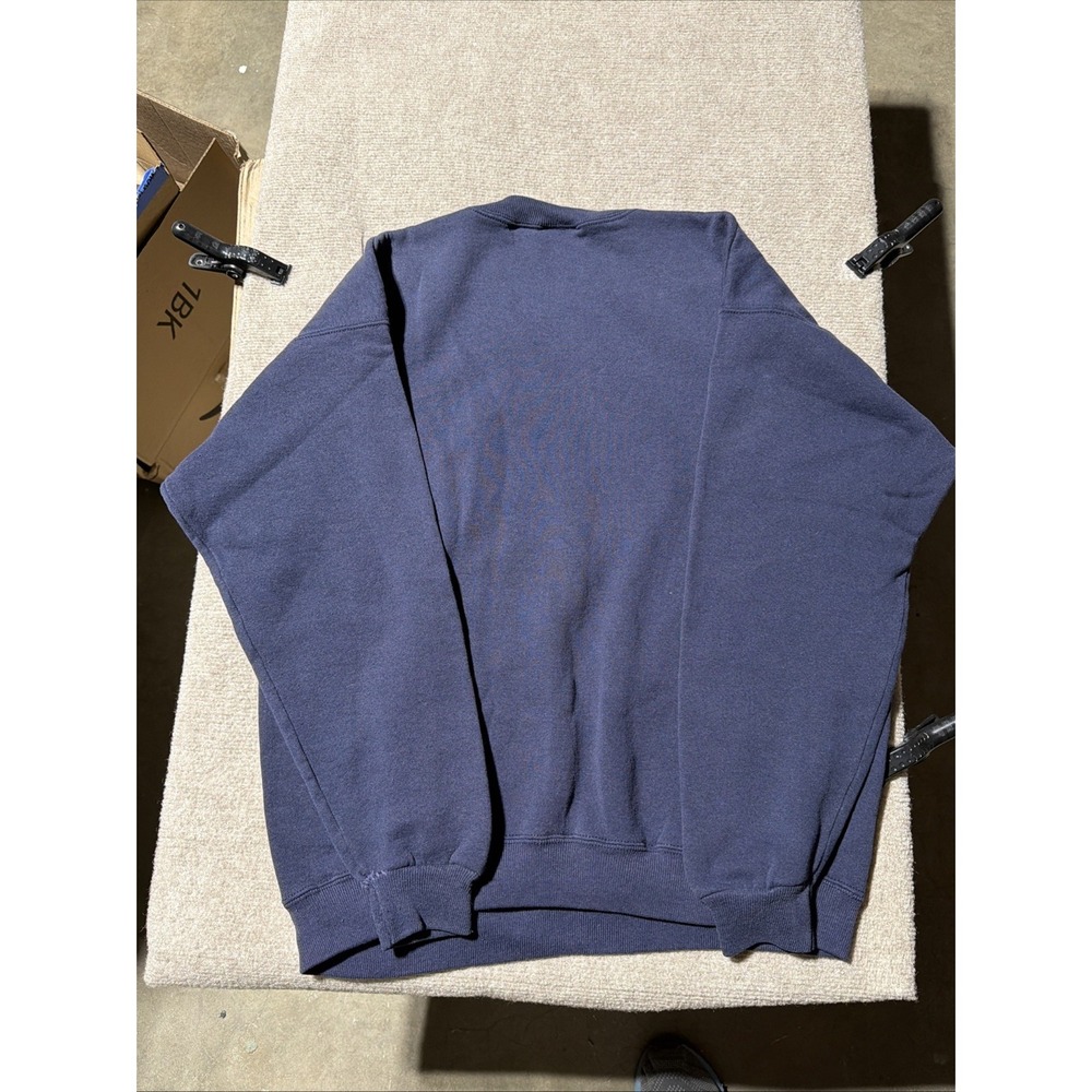 Vintage Heavyweight LEE Brand Pull Over San Francisco Blue Sweater Size Large - Picture 8 of 10